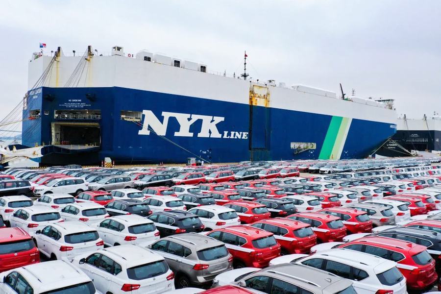 新航線首航 1500輛東風(fēng)汽車出口南美