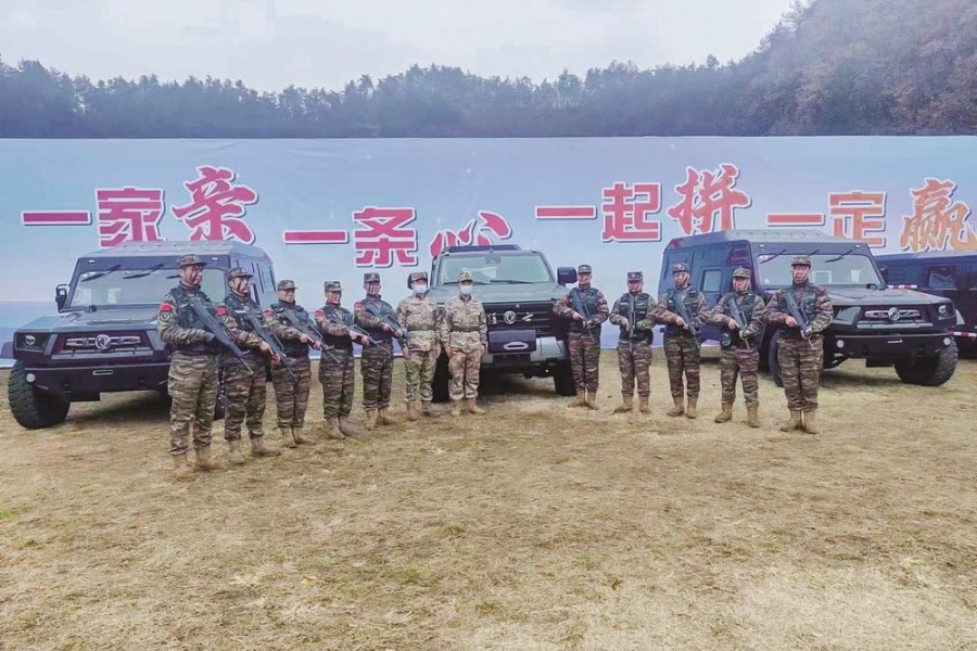 東風猛士民品亮相十堰市應急處突實戰演練