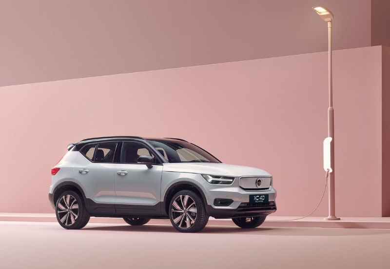 沃爾沃純電動(dòng)汽車XC40RECHARGE在北京車展揭開神秘面紗