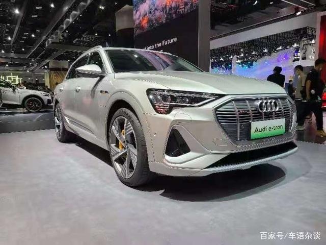 廣州車展上的進口電動汽車，400多馬力，續航近500KM的奧迪e-tron