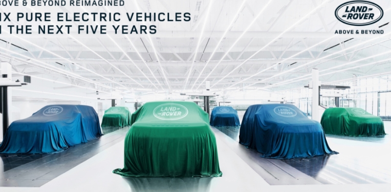 路虎宣布到 2024 年將推出六款電動汽車 捷豹路虎取消XJ旗艦電動車,繼續開發氫燃料電池