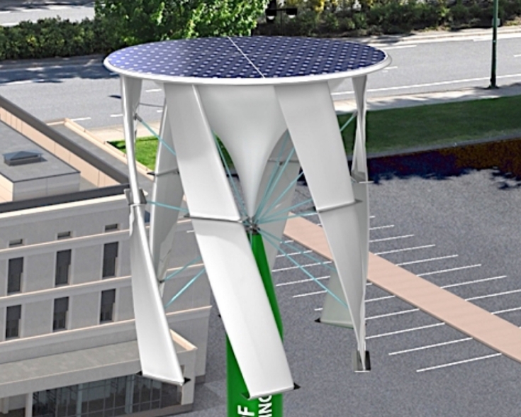 Change Wind - 風能和太陽能塔,用于充電/電網(wǎng)緩沖 風能和太陽能塔可以為電動汽車充電、穩(wěn)定電網(wǎng)嗎?
