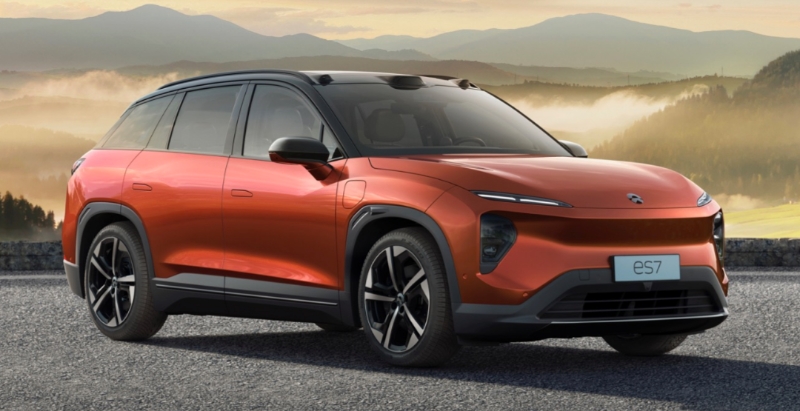 蔚來(lái) ES7 NIOES7為中國(guó)汽車(chē)制造商推出新一代電動(dòng)SUV
