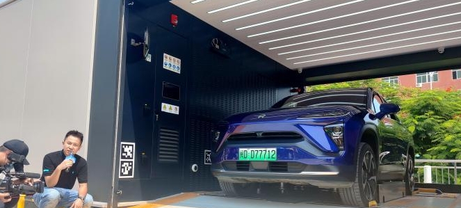廈門同安殼牌充換一體站的投運標志著蔚來與殼牌在電動汽車能源領域的合作正式開啟。楊伏山 攝 蔚來與殼牌兩大行業巨頭開啟電動汽車能源領域合作